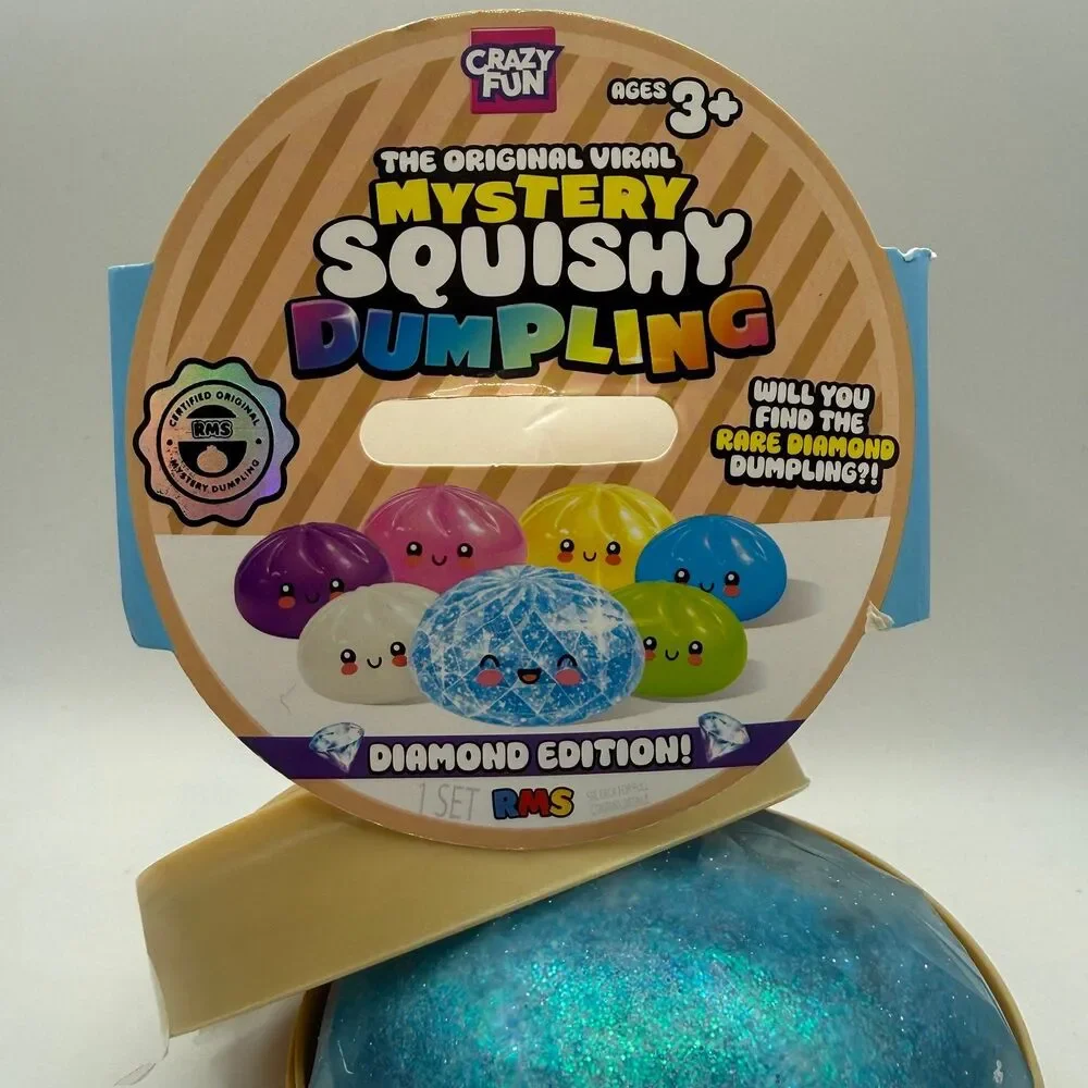 RMS - Original Viral Mystery Squishy Dumpling: *Confirmed Rare* Diamond Edition